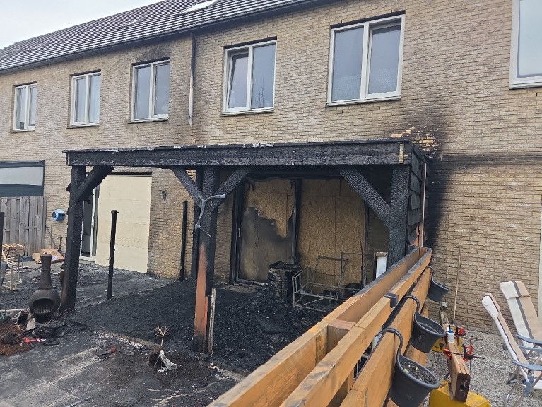 Flinke brand op de Orchidee in Krimpen aan den IJssel