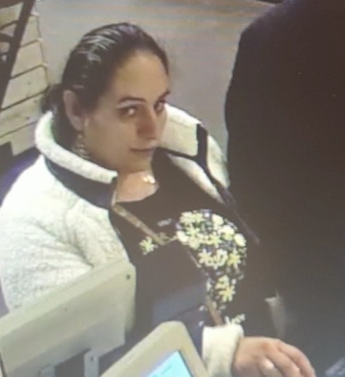 Verdachte vrouw dfst iPad