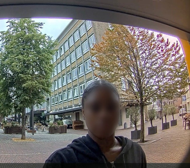 Geblurd beeld verdachte