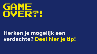 Plaatje met de tekst: 'Herken je mogelijk een van de verdachten? Deel hier je tip!'