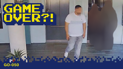 Camerabeeld van de verdachte.