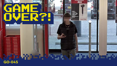 Camerabeeld van de verdachte.