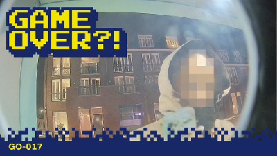 Camerabeeld van de verdachte.