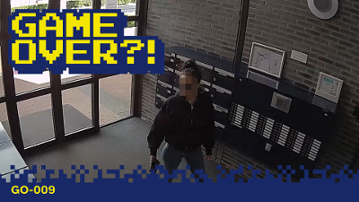 Camerabeeld van de verdachte.