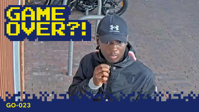 Camerabeeld van de verdachte.