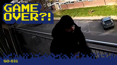 Camerabeeld van de verdachte.