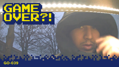 Camerabeeld van de verdachte.