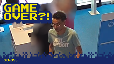 Camerabeeld van de verdachte.