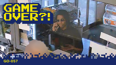 Camerabeeld van de verdachte.