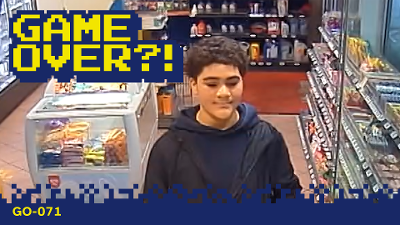 Camerabeeld van de verdachte.