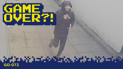 Camerabeeld van de verdachte.