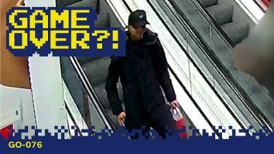 Camerabeeld van de verdachte.