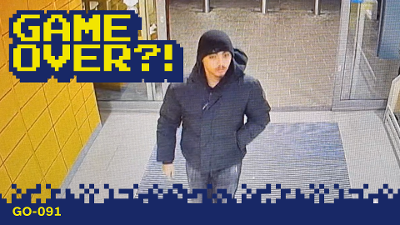 Camerabeeld van de verdachte.