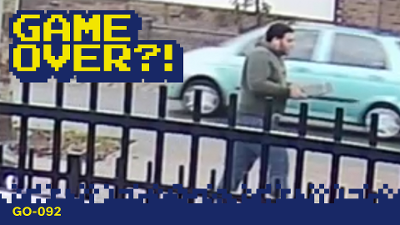 Camerabeeld van de verdachte.