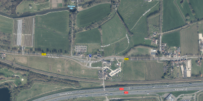Luchtfoto Provincialeweg Bunnik