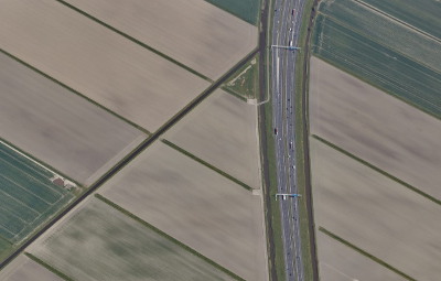 Luchtfoto plaats ongeval (archief)