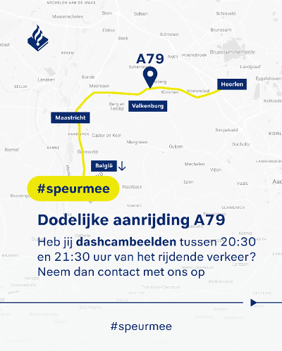Kaart van de A2 en A79