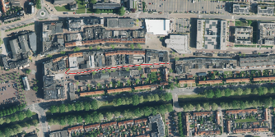 Luchtfoto juwelier Emmeloord