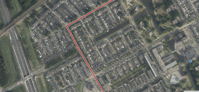 Luchtfoto A. Roland Holststraat Almere