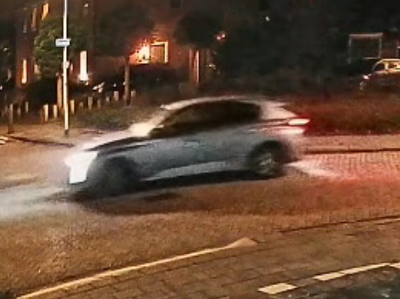 De auto waarin de verdachte reed.