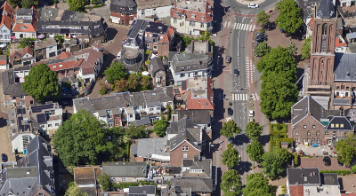 De straat waar de explosie plaats vond