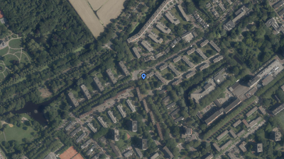 Plek van het ongeluk: Reigersbergenweg, rotonde t.h.v. Diamanthorst