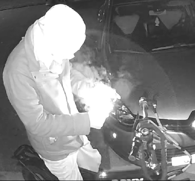 De verdachte van de eerste explosie.