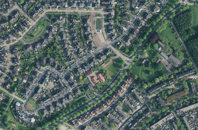 Kaartje van De Lange Garde (e.o.) in Warnsveld