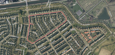 Luchtfoto van de Notarisappel in Tiel