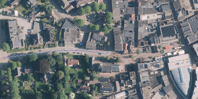 Kaartje van de Muntsersestraat in Raalte.