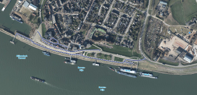 Luchtfoto van de Europakade in Tolkamer.