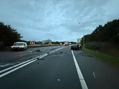 Ongeval A28 Knooppunt Rijnsweerd