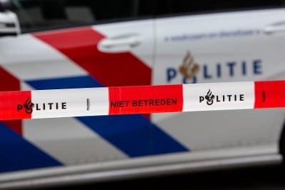 politieafzetlint voor de politieauto