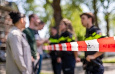 Politie aan het lint