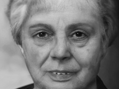 This is a reconstruction foto of Ria Daanen at the age of 72 in 2018.