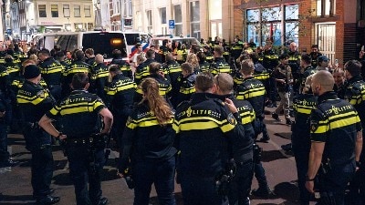 Agenten bij demonstratie in Utrecht