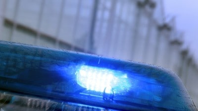 Detailfoto van een zwaailicht