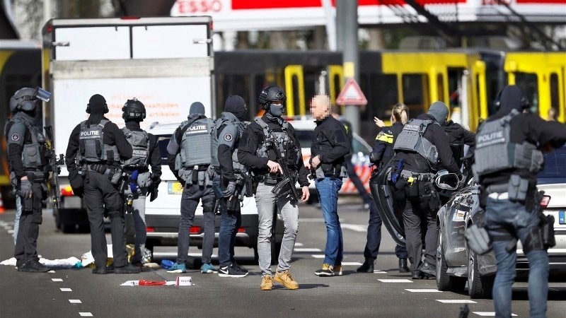 Mogelijke terroristische aanslag Utrecht (bron verplicht: Foto: ANP/Robin van Lonkhuijsen)
