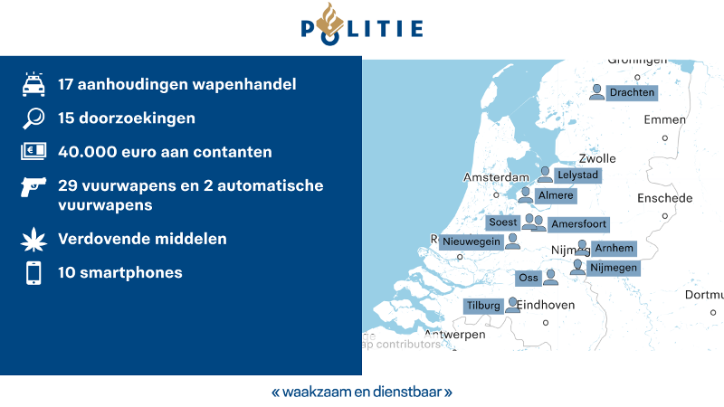 Infographic wapenhandel Midden-Nederland