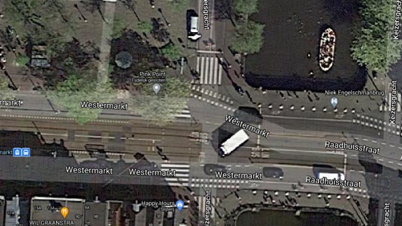 Kruising Keizersgracht Westermarkt Amsterdam