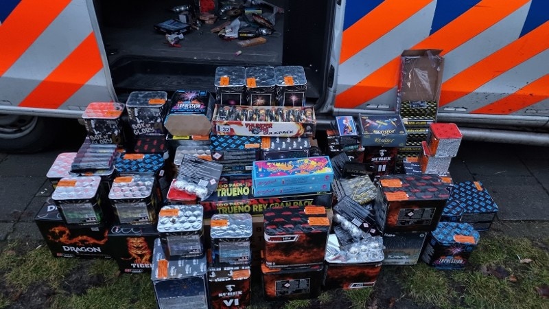 In beslag genomen vuurwerk Roosendaal