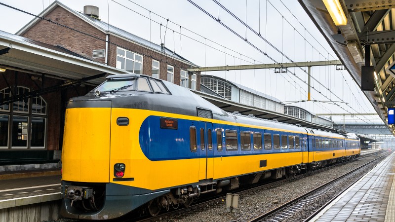 Trein tussen Amsterdam en Amersfoort