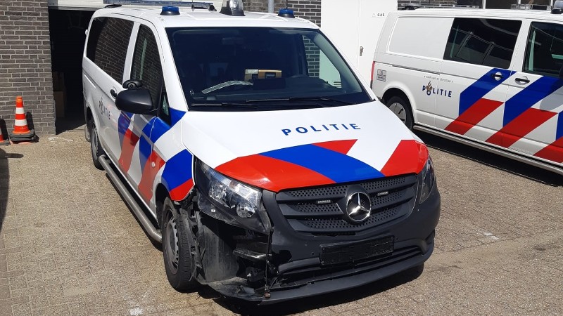 Ongeval politieauto