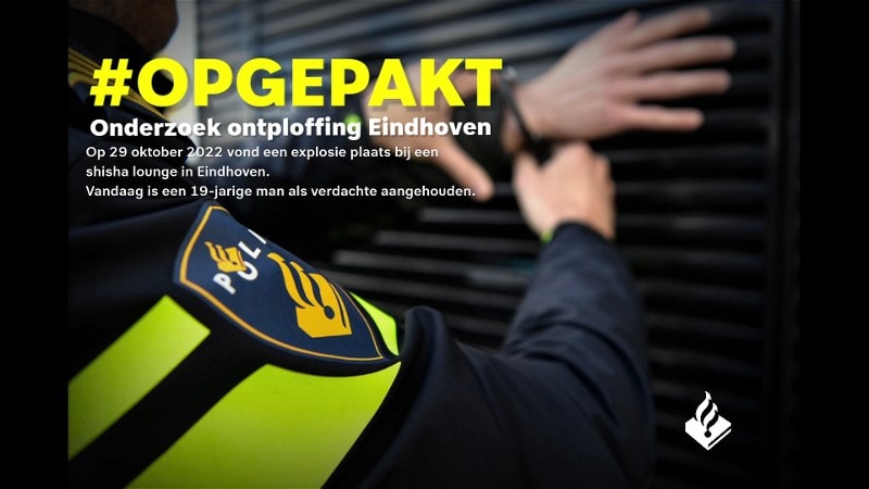 Visual opgepakt ivm onderzoek explosie Eindhoven di 4723