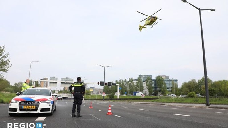 Traumaheli ingezet bij ernstig verkeersongeval op de N14 Leidschendam-Voorburg