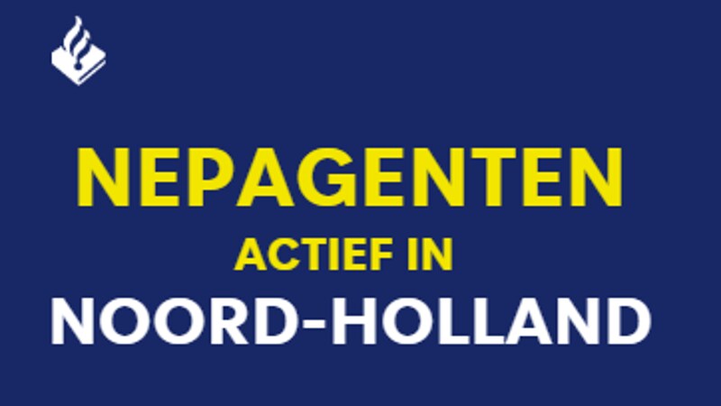 Nepagenten in Noord-Holland, twee aanhoudingen