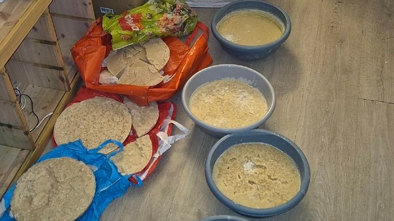 Cocaïne in drugslab