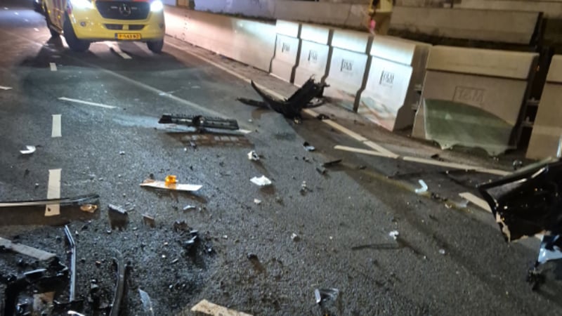 Aanrijding met meerdere gewonden J.M. den Uylweg in Zaandam