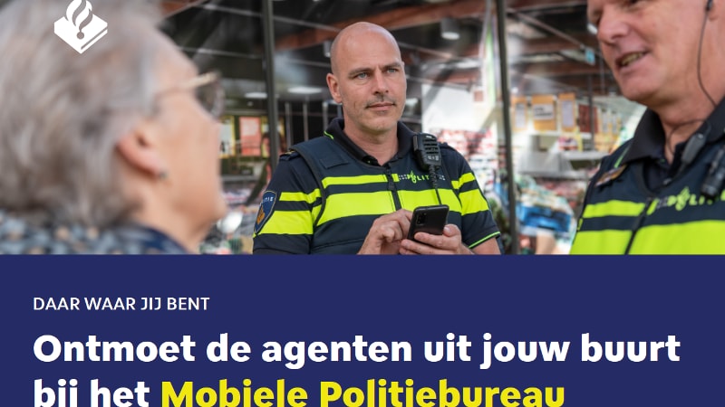 Deze zomer pilot mobiele politiebureau in Gooi en Vechtstreek