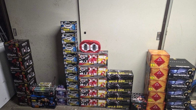In een woning werd 116 kilo vuurwerk aangetroffen